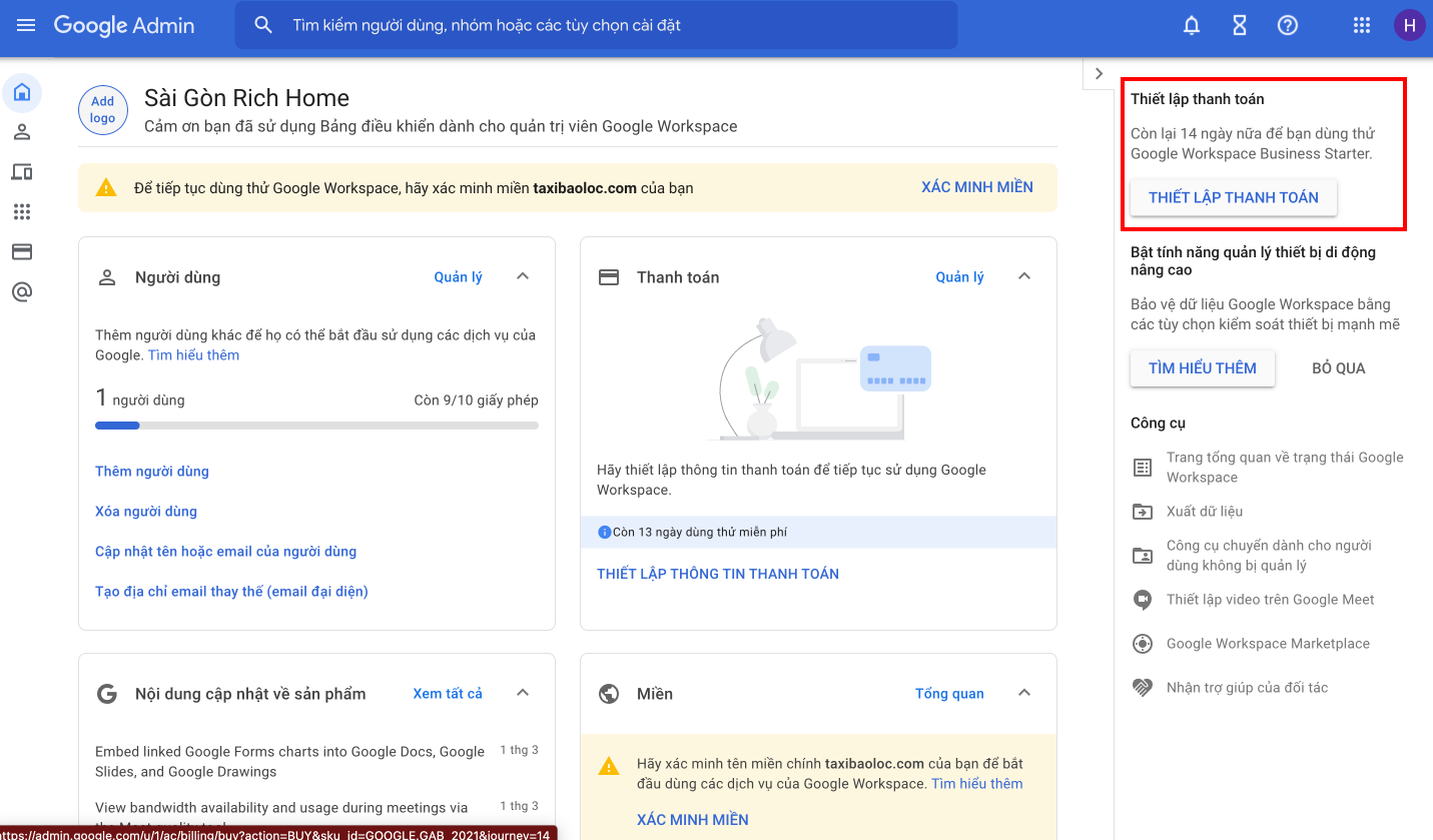 Google Admin phần 2 : Cách đăng ký email miền tuỳ chỉnh, trên nền tảng Gmail của Google