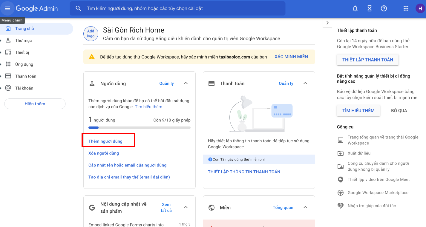 Google Admin phần 2 : Cách đăng ký email miền tuỳ chỉnh, trên nền tảng Gmail của Google