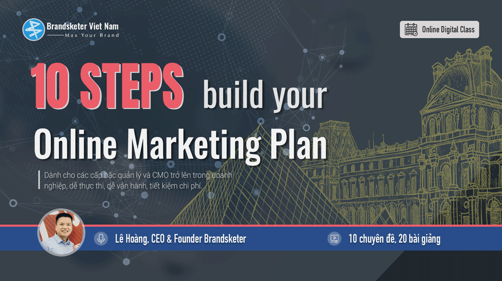 10 Bước xây dựng kế hoạch Marketing Online (Học phần CMO)