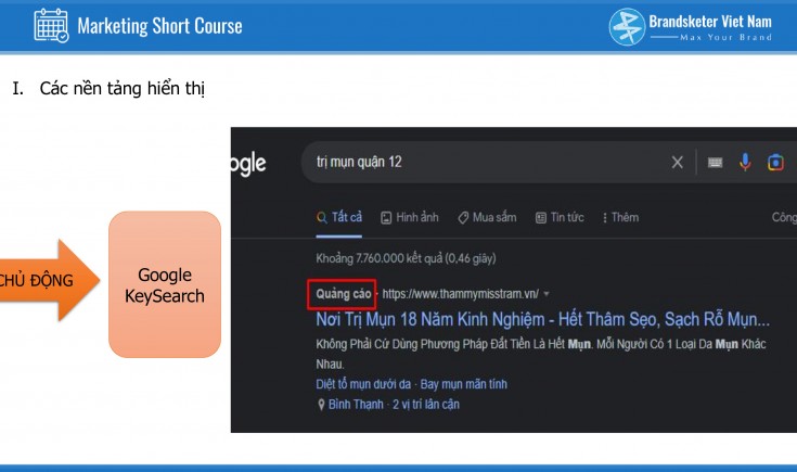 Xem lại : Short Course - Cách chạy quảng cáo Google Ads cho người mới bắt đầu   