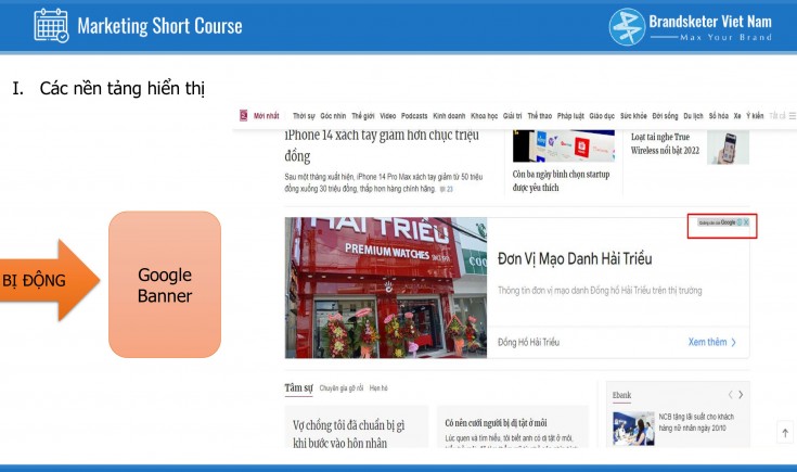 Xem lại : Short Course - Cách chạy quảng cáo Google Ads cho người mới bắt đầu   