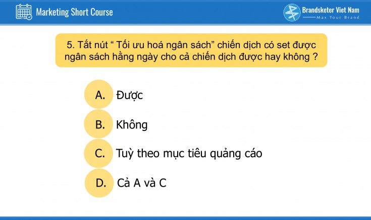Xem lại : Short Course - Cách chạy quảng cáo Google Ads cho người mới bắt đầu   